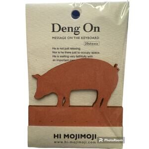 Pig Stationary Discontinued Japanese Hi Mojimoji Deng On Keyboard Memo Notes
